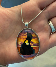 Load image into Gallery viewer, Handmade Stainless Steel Oval Block Island Necklace