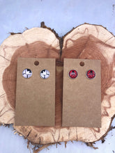 Load image into Gallery viewer, Marvel Inspired Stud Earrings S.H.I.E.L.D Hydra themed Choose Team