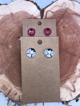 Load image into Gallery viewer, Marvel Inspired Stud Earrings S.H.I.E.L.D Hydra themed Choose Team