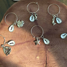 Load image into Gallery viewer, Beautiful Unique Jamestown Rhode Island Wine Charm Set of 6