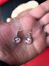 Load image into Gallery viewer, Marvel Inspired Scarlet Witch Wanda Earrings With Sterling Silver Hooks