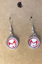 Load image into Gallery viewer, Marvel Inspired Scarlet Witch Wanda Earrings With Sterling Silver Hooks