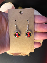 Load image into Gallery viewer, Marvel Inspired Black Widow Super Hero Earrings---4 Styles Available