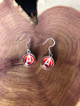 Load image into Gallery viewer, Marvel Inspired Avengers Earrings With Sterling Silver Hooks