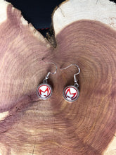 Load image into Gallery viewer, Marvel Inspired Scarlet Witch Wanda Earrings With Sterling Silver Hooks