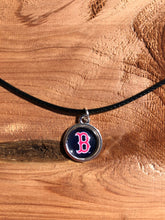 Load image into Gallery viewer, Boston Red Sox Inspired Necklace on Black Cord