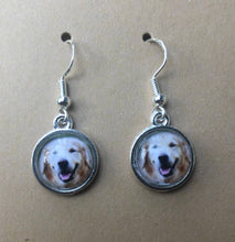 Load image into Gallery viewer, Golden Retriever Dog Breed Earrings Dangle/Drop or Stud 12mm