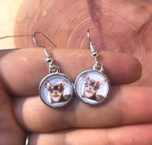 Load image into Gallery viewer, Chihuahua Dog Breed Earrings Dangle/Drop or Stud 12mm