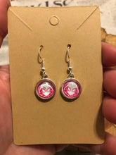 Load image into Gallery viewer, Marvel Inspired Spider-Gwen Earrings with Sterling Silver Hooks