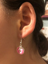 Load image into Gallery viewer, Marvel Inspired Spider-Gwen Earrings with Sterling Silver Hooks