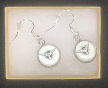 Load image into Gallery viewer, Marvel Inspired Peggy Carter SSR Earrings With Silver Hooks