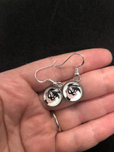 Load image into Gallery viewer, DC Inspired Justice League Unlimited Cartoon Robin Earrings with Silver Hooks