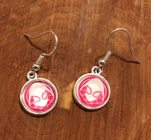 Load image into Gallery viewer, Marvel Inspired Spider-Gwen Earrings with Sterling Silver Hooks