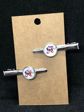 Load image into Gallery viewer, Elmer Inspired Colorful Patchwork Elephant Barrette bow Clip Hair Accessory Teacher Gift Librarian Gift--4 Styles Available