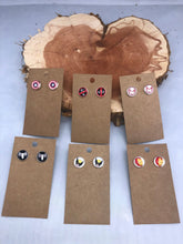 Load image into Gallery viewer, Set of Handmade Marvel Inspired Stainless Steel Stud Earrings Set of Set of 6 Pairs!
