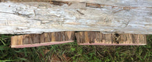 Load image into Gallery viewer, 2 Gorgeous 9.5x7” SANDED red rustic cedar slices cookies slabs rounds centerpiece live edge—free gift! Wedding, crafts and more!—unique!