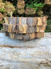 Load image into Gallery viewer, Red cedar wood slices tree slabs, for centerpieces, wedding decor, large wood round 12”X11” set of 3–free gift!