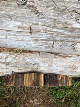 Load image into Gallery viewer, 11” Red cedar wood slice, tree slab, for centerpieces, wedding decor, large wood round