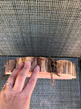 Load image into Gallery viewer, Red cedar wood slice, tree slab, for centerpieces, wedding decor, large wood round 12”X11”