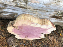 Load image into Gallery viewer, 11” SANDED red cedar Heart  rustic slice cookie slab round centerpiece live edge—free gift with purchase! Wedding, crafts and more!