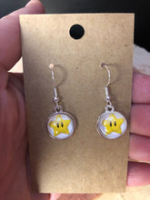 Load image into Gallery viewer, Nintendo Inspired Mario Earrings With Sterling Silver Hooks