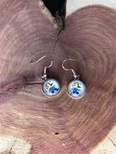 Load image into Gallery viewer, Nintendo Inspired Classic Retro 8-BIT Luigi Earrings With Silver Hooks