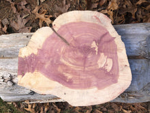 Load image into Gallery viewer, 14” SANDED red cedar slices cookie slabsrounds centerpiece live edge—free gift with purchase! Wedding, crafts, Rustic