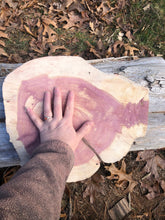 Load image into Gallery viewer, 14” SANDED red cedar slices cookie slabsrounds centerpiece live edge—free gift with purchase! Wedding, crafts, Rustic