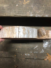 Load image into Gallery viewer, 12” Sanded Red cedar Rustic slice cookie slab round centerpiece live edge—free gift with purchase! Wedding, crafts and more!