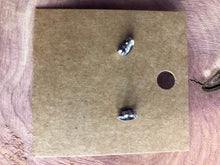 Load image into Gallery viewer, Radial Sunburst Grey and White Stainless Steel 12mm Stud Earrings