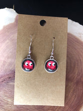 Load image into Gallery viewer, Pac-Man Inspired Classic Retro 8-BIT Pac-Man Ghost Earrings With Silver Hooks