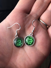 Load image into Gallery viewer, Marvel Inspired Hulk Earrings with Silver Hooks