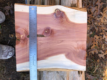 Load image into Gallery viewer, Raw Planed Red Cedar Plank Board 11.5” by 12” live edge