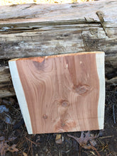 Load image into Gallery viewer, Raw Planed Red Cedar Plank Board 11.5” by 12” live edge