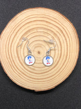 Load image into Gallery viewer, Sega Inspired Sonic Earrings With Silver Hooks