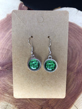 Load image into Gallery viewer, Marvel Inspired Hulk Earrings with Silver Hooks