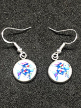 Load image into Gallery viewer, The Rainbow Fish Earrings With Silver hooks Teacher Gift Librarian Gift