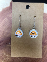 Load image into Gallery viewer, Nintendo Inspired Classic Retro 8-BIT Goomba Earrings With Silver Hooks