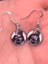 Load image into Gallery viewer, Star Wars Inspired Darth Vader Sci-Fi Dangle Earrings