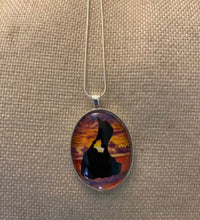 Load image into Gallery viewer, Handmade Stainless Steel Oval Block Island Necklace
