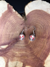 Load image into Gallery viewer, Marvel Inspired Scarlet Witch Wanda Earrings With Sterling Silver Hooks
