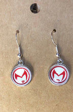 Load image into Gallery viewer, Marvel Inspired Scarlet Witch Wanda Earrings With Sterling Silver Hooks
