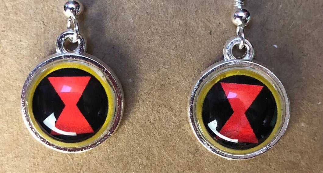 Marvel Inspired Black Widow Set of 2 charms