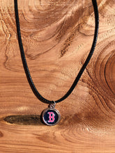 Load image into Gallery viewer, Boston Red Sox Inspired Necklace on Black Cord
