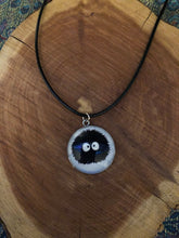 Load image into Gallery viewer, Large Studio Ghibli Soot Sprite Necklace Spirited Away Totoro 25mm
