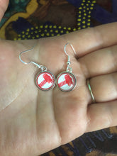 Load image into Gallery viewer, Marvel Inspired 12mm Thor 10mm dangle earrings **SALE**
