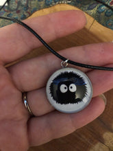 Load image into Gallery viewer, Large Studio Ghibli Soot Sprite Necklace Spirited Away Totoro 25mm
