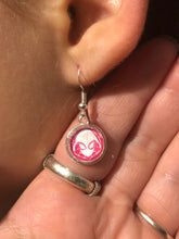 Load image into Gallery viewer, Marvel Inspired Spider-Gwen Earrings with Sterling Silver Hooks
