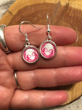 Load image into Gallery viewer, Marvel Inspired Spider-Gwen Earrings with Sterling Silver Hooks
