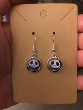 Load image into Gallery viewer, Nightmare Before Christmas Inspired Jack and Sally 12mm Drop Earrings
